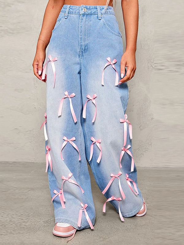 Bold fashion look with statement pink denim and stylish accessories.